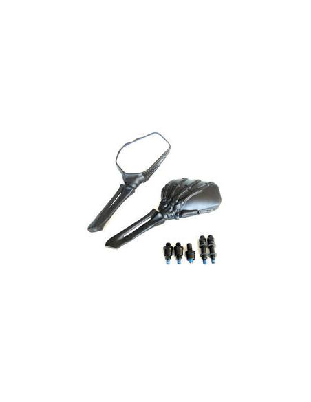 SKELETON HAND MIRRORS BLACK - PAIR *APPROVED*.