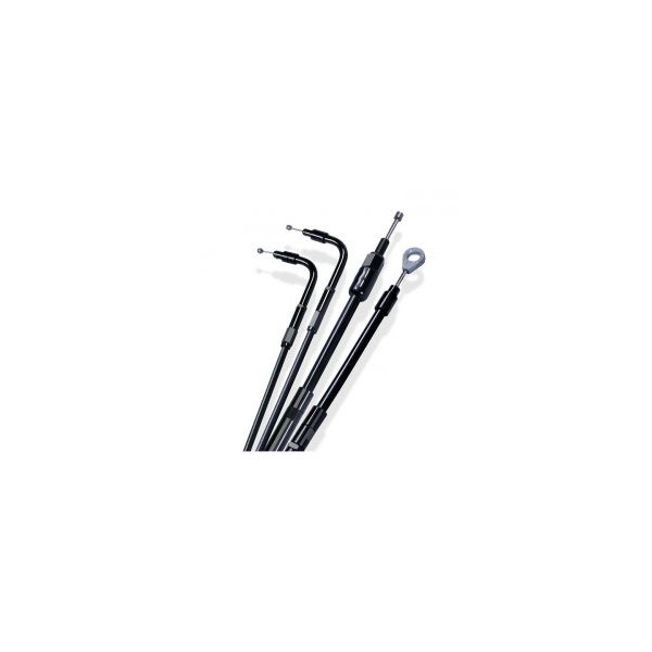 BLACK THROTTLE CABLE HARLEY 96-21 +2 "(5,08cm)