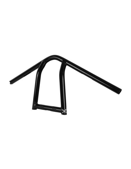 GUIDON BURLY JIM NOIR 11" HAUT 1" DIAMETRE