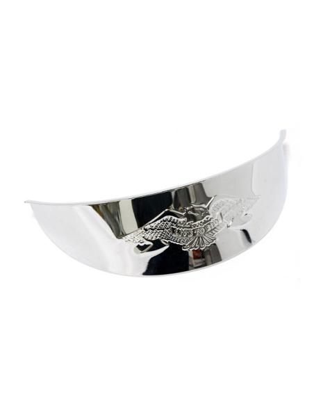 Comprar Visera Cromada Con Diseño Aguila Para Faro Central 7" a precio de oferta