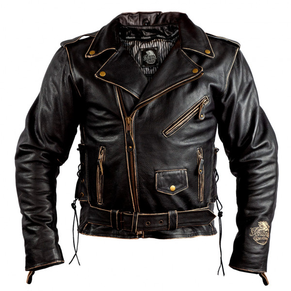 S, Brown Jet Genuine Leather Motorcycle Motorbike Biker Waistcoat Vest Side Laces 