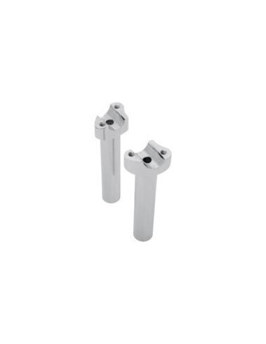 FORGED ALUMINUM HANDLEBAR RISERS 5.5" CHROMED