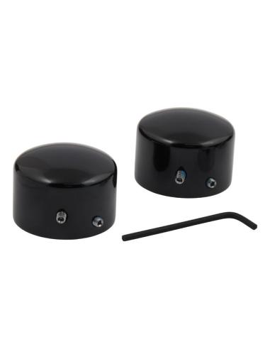 BLACK FRONT AXLE CAPS HD VARIOUS