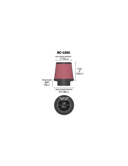 Acquista Filtro Aria Conico K&N 57mm a prezzo scontato