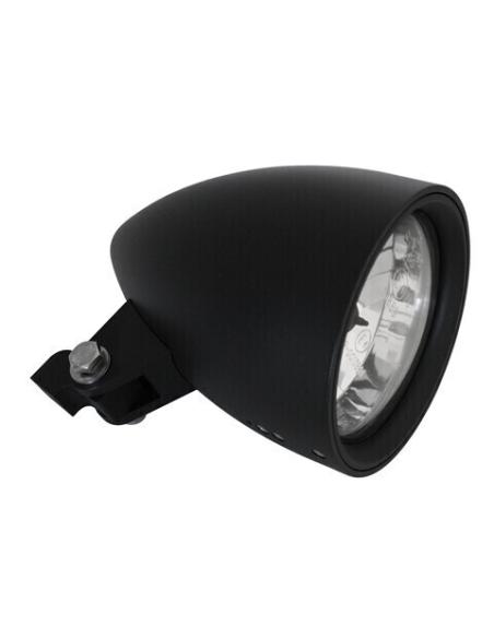 Conical Central Cone Headlight Black Matt 4.5" Homologated
