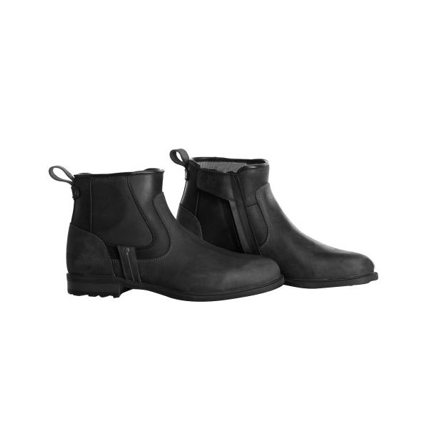 BLACK OVERLAP ANDY ANKLE BOOTS - APPROVED