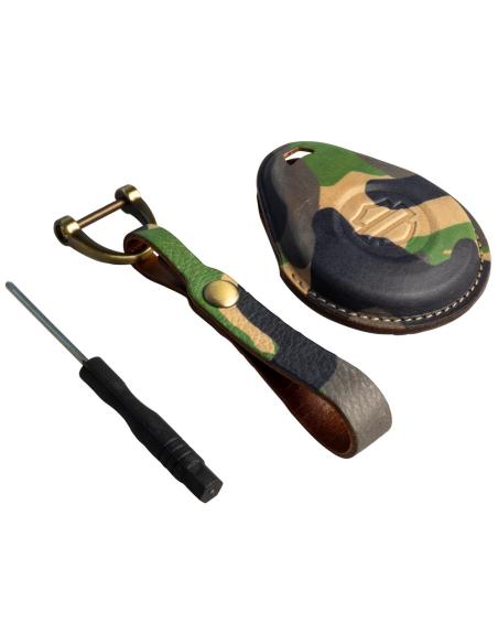 PORTA-CHAVES DE PROXIMIDADE HARLEY DAVIDSON EM COURO CAMUFLAGEM
