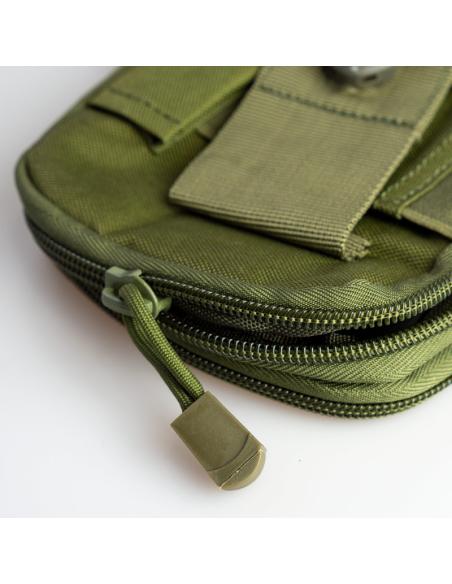 GREEN MULTIPURPOSE POUCH FOR TACTICAL BELT