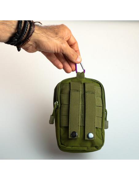 GREEN MULTIPURPOSE POUCH FOR TACTICAL BELT