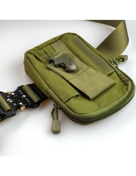 GREEN MULTIPURPOSE POUCH FOR TACTICAL BELT