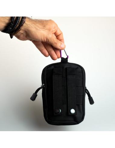 BLACK MULTIPURPOSE POUCH FOR TACTICAL BELT