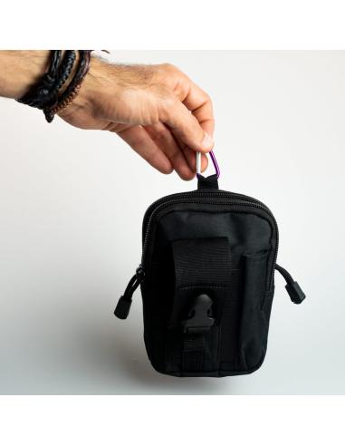 Comprar Bolsa Multiusos Negra Para Cinturón Táctico a precio de oferta