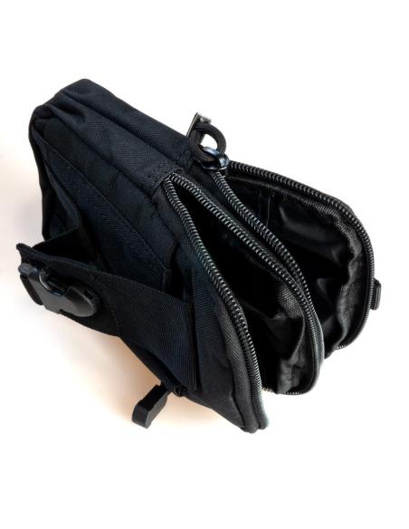 BLACK MULTIPURPOSE POUCH FOR TACTICAL BELT