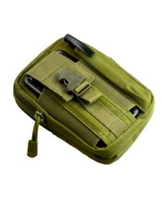 GREEN MULTIPURPOSE POUCH FOR TACTICAL BELT