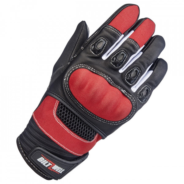 BILTWELL BRIDGEPORT GLOVE RED - APPROVED