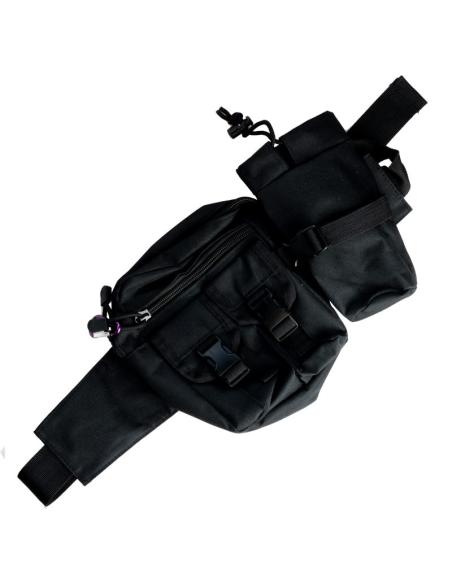Comprar Riñonera Cinturón Negro Táctico Con Accesorios a precio de oferta