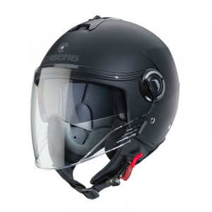 CASCO JET DOPPIA VISIERA CABERG RIVIERA V4 NERO OPACO