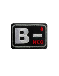PATCH GRUPO SANGUÍNEO B- 6 X 4 CM