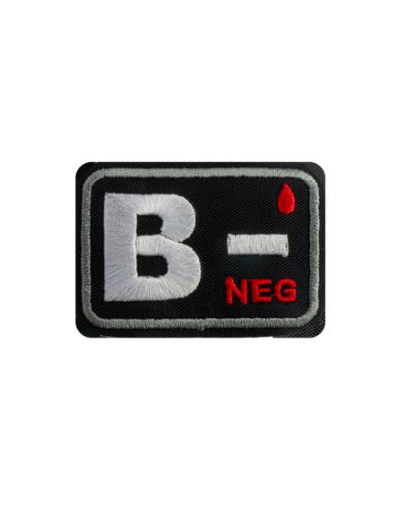 PATCH GRUPO SANGUÍNEO B- 6 X 4 CM