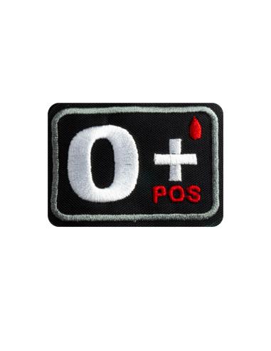 PATCH GRUPO SANGUÍNEO 0+ 6 X 4 CM