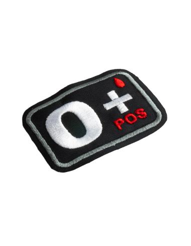 PATCH DE GROUPE SANGUIN 0+ 6 X 4 CM