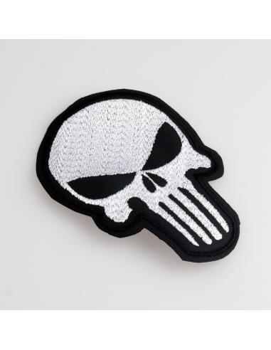 PATCH TÊTE DE MORT PUNISHER 10 X 7,5 CM