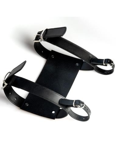 Comprar Soporte Negro De Piel Portaequipajes a precio de oferta