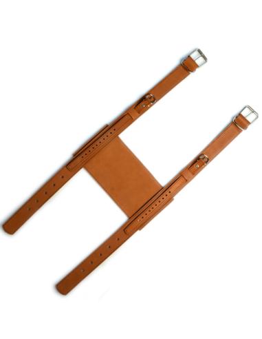 Comprar Soporte Marrón De Cuero Portaequipajes a precio de oferta
