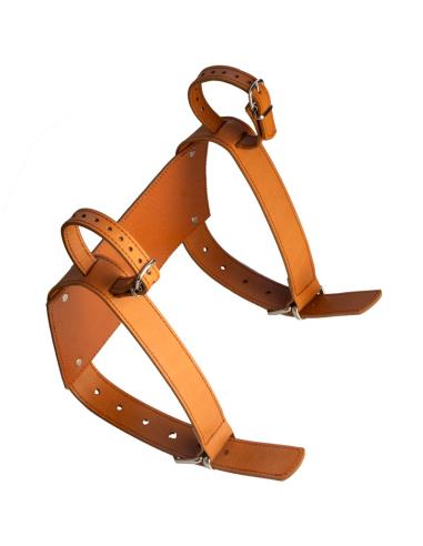 Comprar Soporte Marrón De Cuero Portaequipajes a precio de oferta