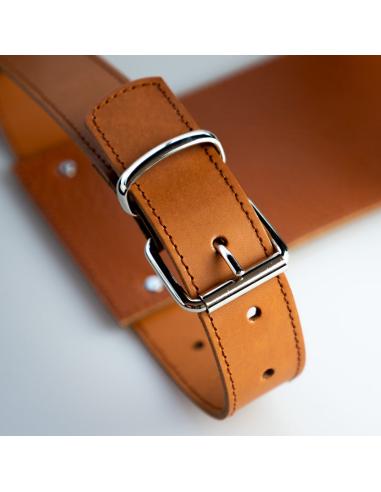 Comprar Soporte Marrón De Cuero Portaequipajes a precio de oferta