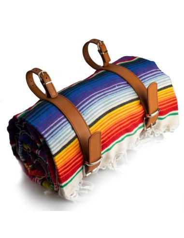 BAGAGEIRO DE COURO MARROM