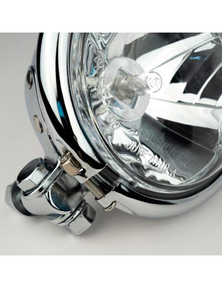 AUXILIARY HEADLIGHT CHROME 4.5 INCHES