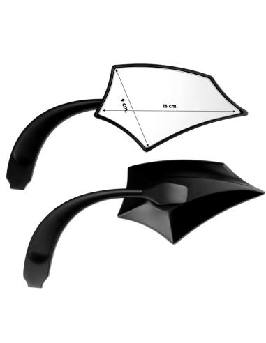 BLACK MIRRORS SPIKE - HOMOLOGATED - IGUANA CUSTOM PARTS
