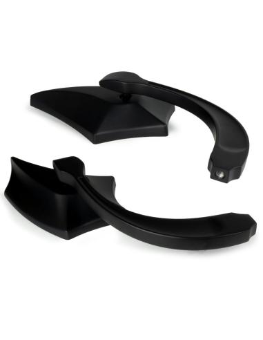MIROIRS ARRIÈRE NOIRS EN PIQUE - HOMOLOGUÉS - IGUANA CUSTOM PARTS