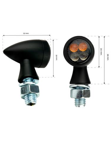MINESOTA BLACK 3 IN 1 BULLET TYPE FLASHERS