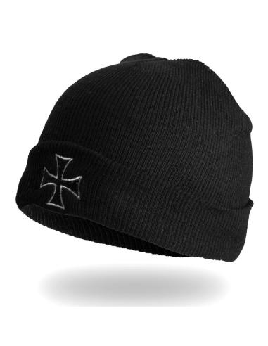 BONNET EN LAINE BRODÉ D'UNE CROIX DE MALTE