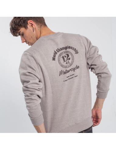Comprar Sudadera Motorcycle 12+1 Gris a precio de oferta