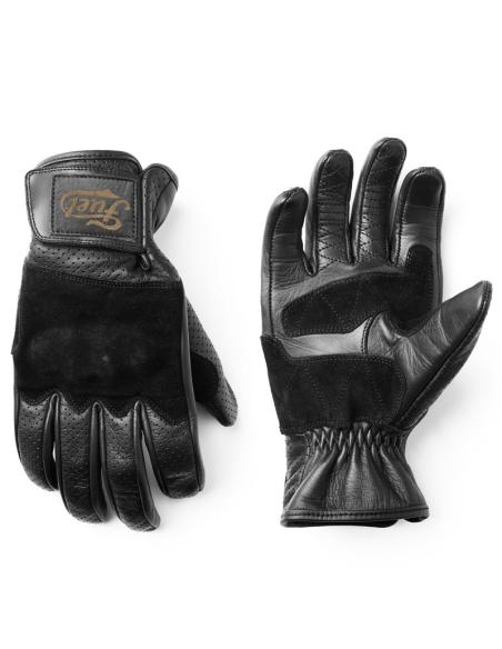 Acquista Guanto In Pelle Rodeo Nero Di Fuel Motorcycles a prezzo scontato