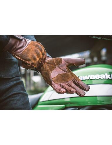 BROWN RODEO LEATHER GLOVE BY FUEL MOTORCYCLES