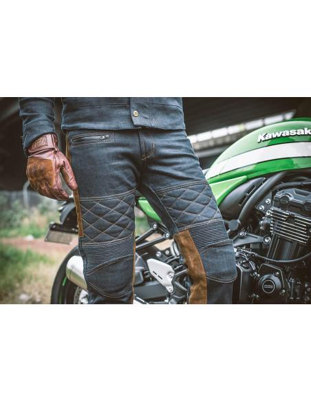 Acquista Guanto Pelle Rodeo Marrone Di Fuel Motorcycles a prezzo scontato