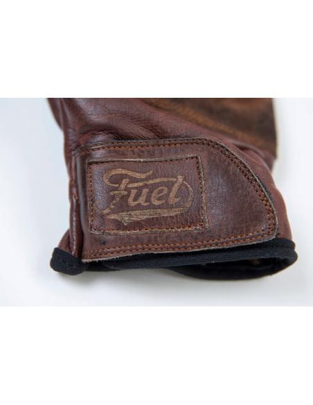Luva De Couro Rodeo Castanho Fuel Motorcycles | Preço Promocional