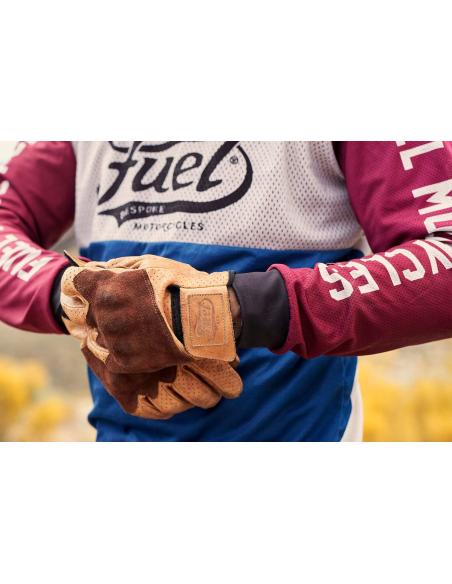 Comprar Guantes "Rodeo" Amarillos De Piel De Fuel Motorcycles a precio de oferta