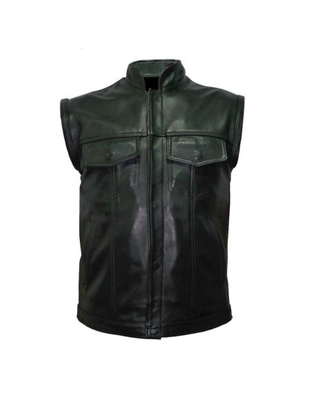 Soa Premium Leather Vest Up To 10Xl | Sale Price