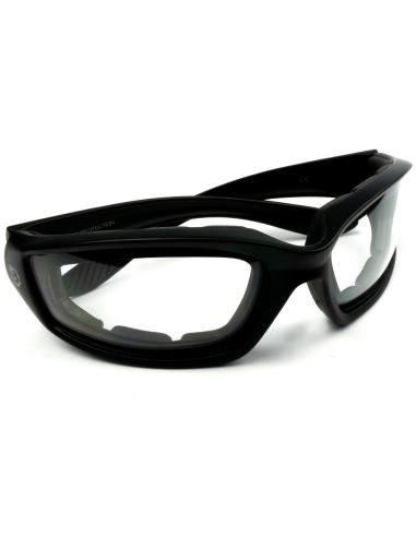 ÓCULOS DE MOTOCICLETA A LENTE FOTOCROMÁTICA TRANSPARENTE CAPO - SOL