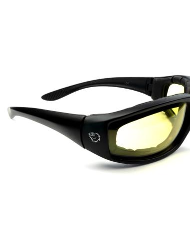 MOTORCYCLE GOGGLES EL CAPO PHOTOCHROMIC LENS YELLOW - SUN
