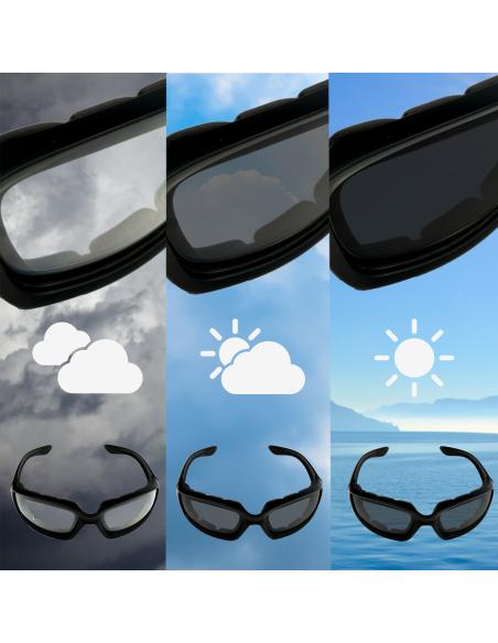 PHOTOCROMIC SUNGLASSES CLEAR TO GREY EL CAPO
