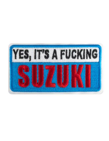 Parche "Yes It'S A Fucking Suzuki" 5X10Cm | Precio Oferta