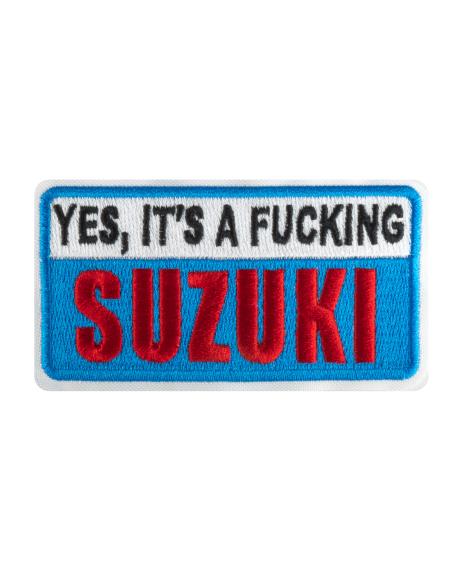 Patch "Oui C'Est Une Putain De Suzuki" 5X10Cm | Prix Promo