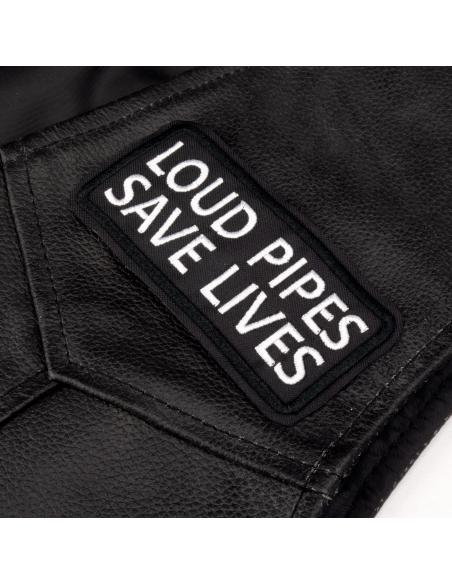 PATCH 10 X 5 "TUBOS ALTOS SALVAR VIDAS" PRETO E BRANCO