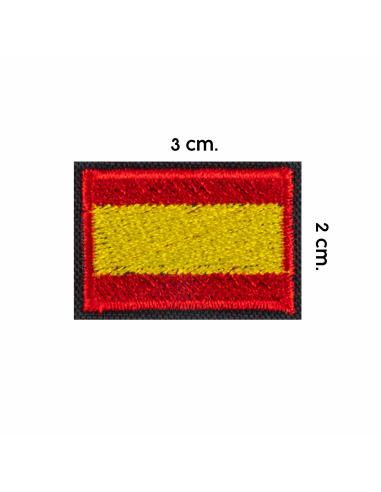 PATCH DE BANDEIRA ESPANHOLA MINI 3 X 2 CM